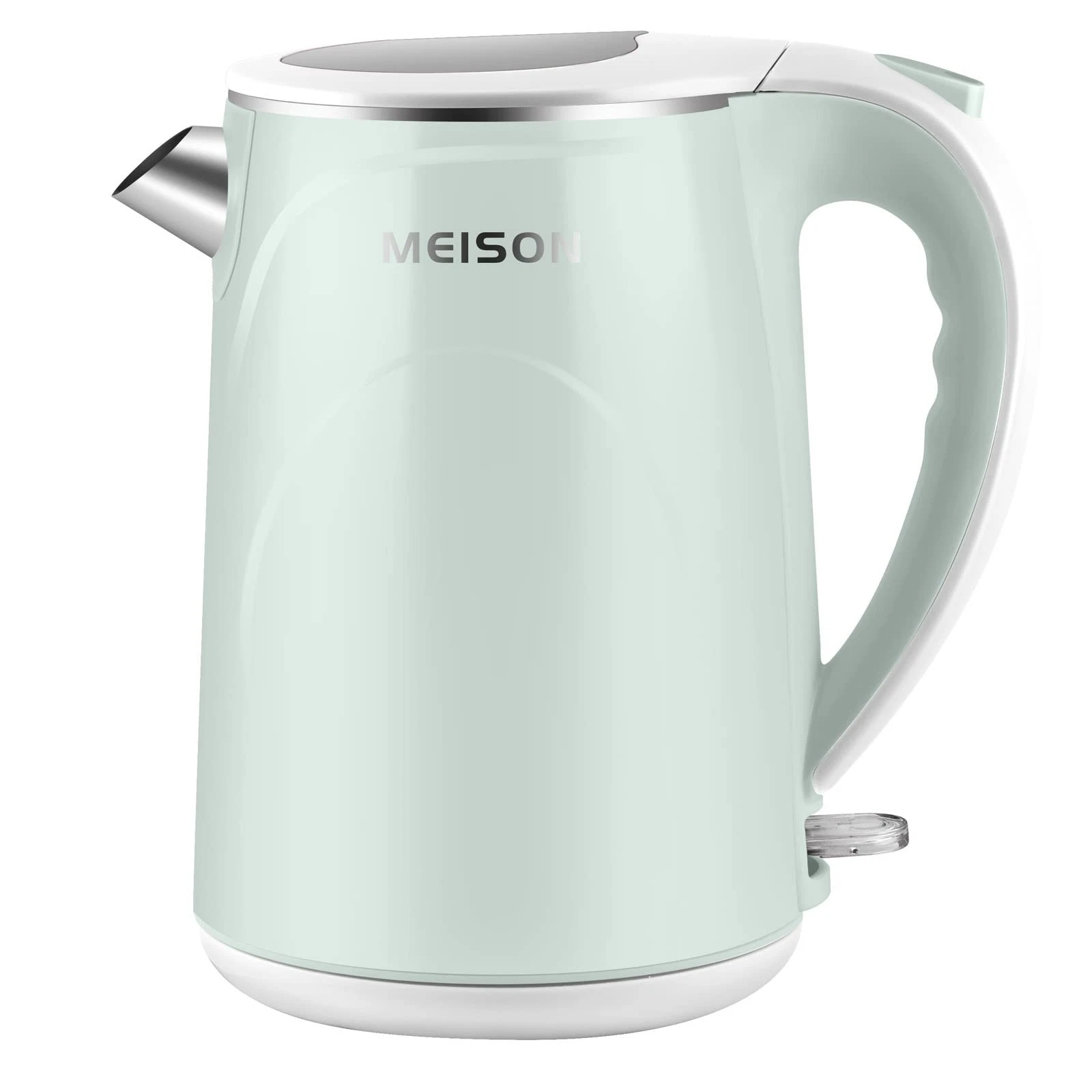 Electric Kettle Stainless Steel Double Wall Hot Water Boiler, Fast Heating