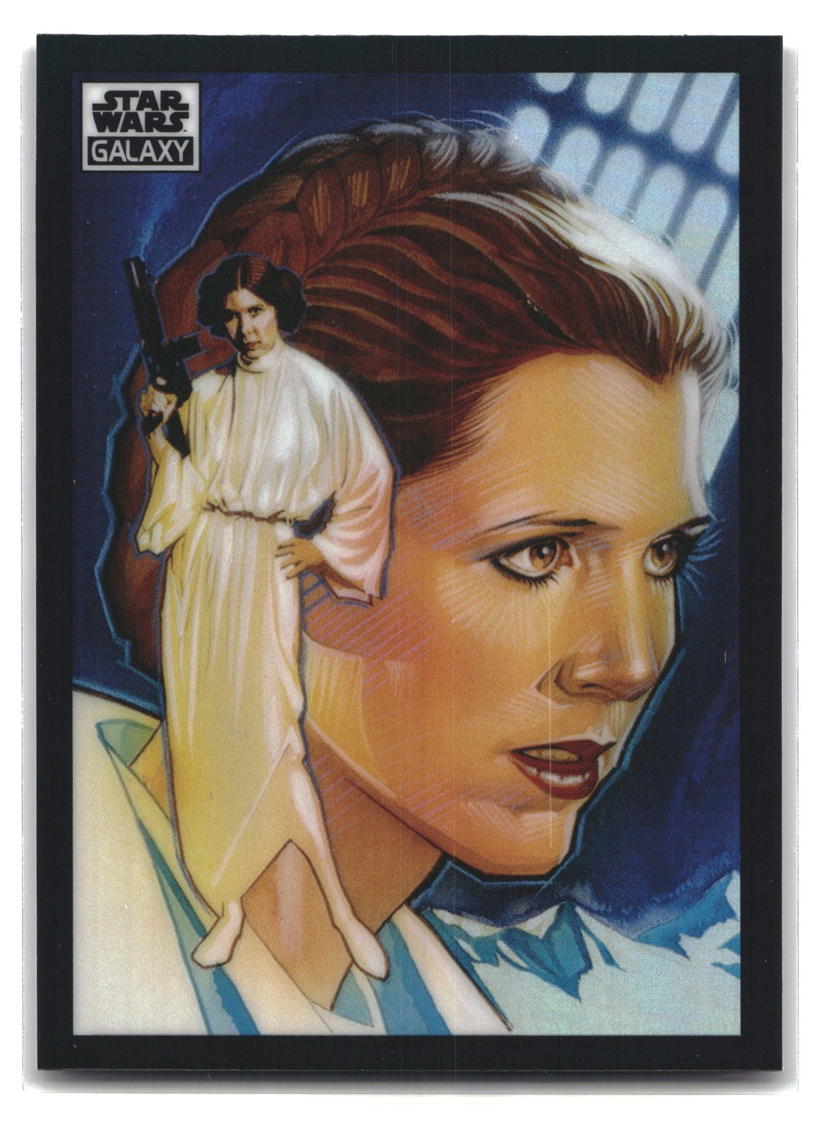2022 Topps Chrome Star Wars Galaxy #35 Princess Leia Organa Refractor
