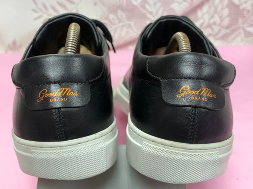Good Man - Legend London-Men.s Black Leather Sneakers Shoes- EUR Size- 12.Ital - Picture 3 of 16
