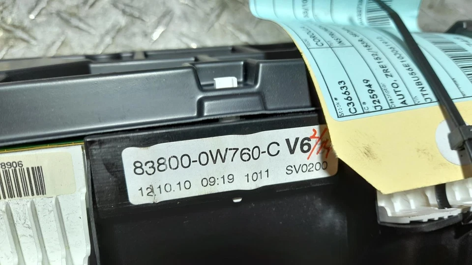 TOYOTA COROLLA INSTRUMENT CLUSTER AUTO, ZRE152/153R, SEDAN, 03/10-12/13 - image 3 of 4