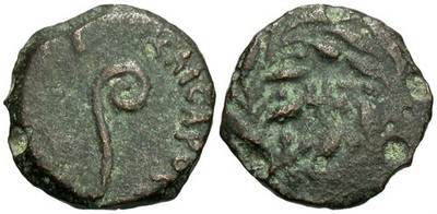 Coins of the Holy Land:  Pontius Pilate Judaean Prutah, 30-31 CE, Hendin 6371