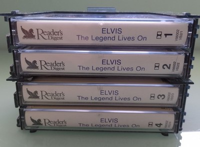 Elvis Presley The Legend Lives On -  Readers Digest - 4 Cassettes - please read 