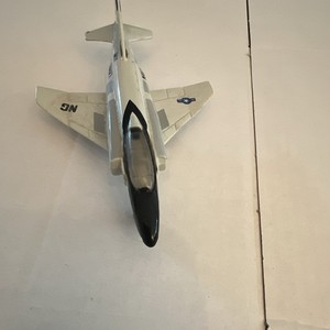 Matchbox Diecast F-4 Phantom II US Navy Military Airplane White/Black 1973