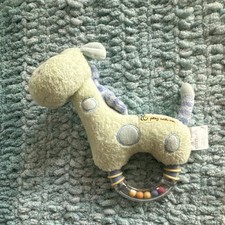 Carter's Spinner Rattle Giraffe Jungle Theme Baby Toy Light Green Blue