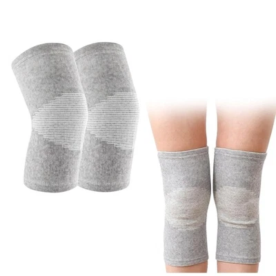 Lot de 2 genouillères en bambou pour l'arthrose avec compression - Pour homme e - Photo 1/4