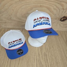 Marvel's Captain America Hat Cap Snapback Adjustable Red, White, Blue OSFM Nwt