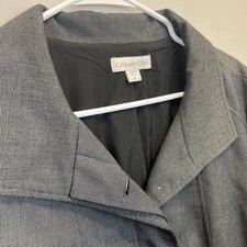 Coldwater Creek NWOT Refined Mini Check Jacket, Black houndstooth Size 18