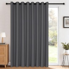 Sliding Glass Door Blackout Curtains for ,Thermal Insulated Grommet Curtain for