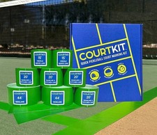 Pickleball Court Marking Kit with Pre-Measured, Pre-Cut Tape Lines by CourtKit
