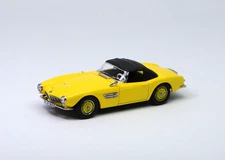GFCC 1:64 Yellow 1957 507 Soft Top Classic Sport Model Diecast Display Car