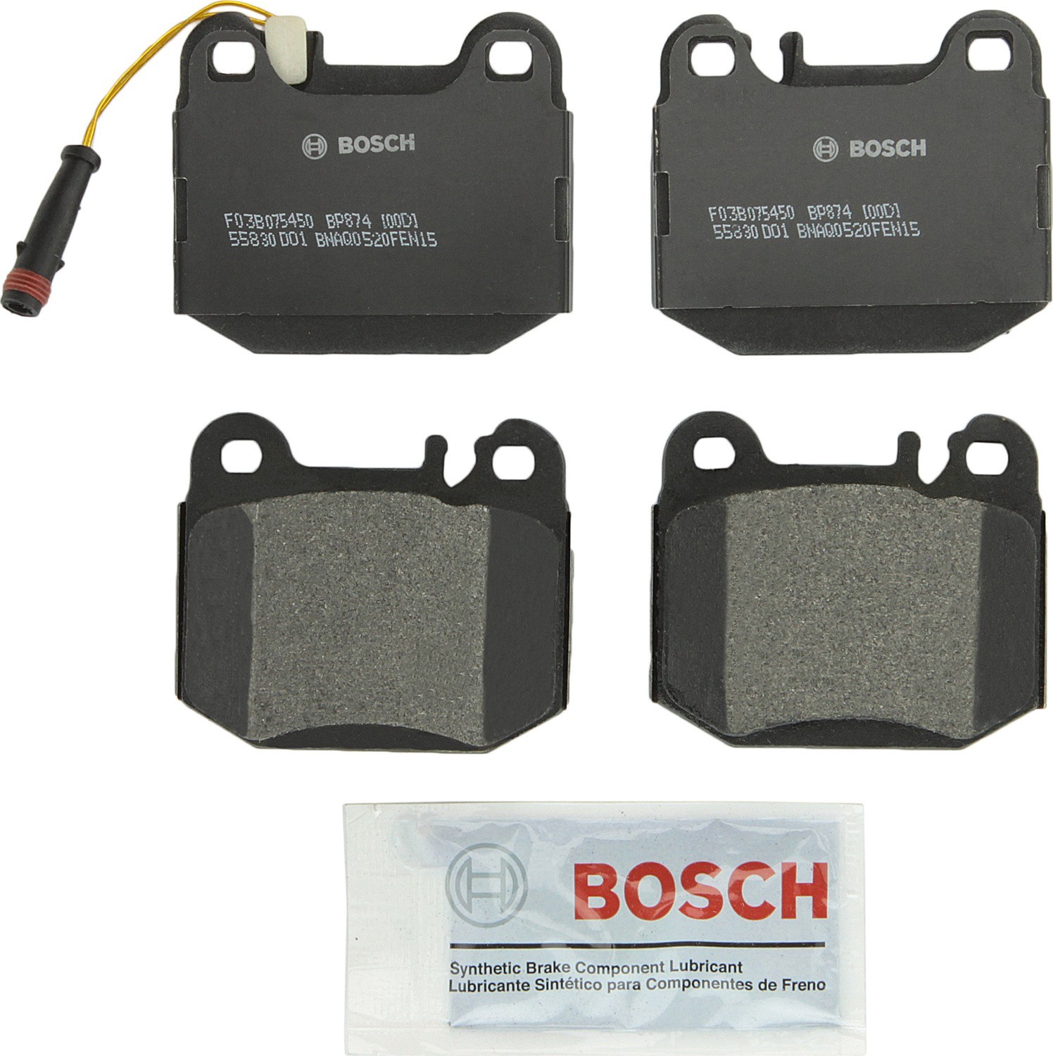 Bosch Disc Brake Pad Set Rear BP874 For 00-12 Maserati Quattroporte Mercedes