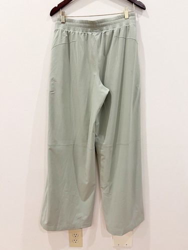 Lululemon Pants Women 8 Green Swift Mid Rise Wide Leg Elastic Waist Lined Active - Afbeelding 2 van 15