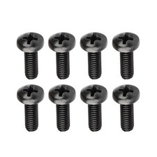 Black License Plate Screws For Lexus Toyota M6-1.0 X 16 Mm Boltphillips Machi