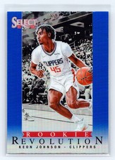 2021-22 Panini Select - Rookie Revolution Keon Johnson #16 Blue Prizm (RC)