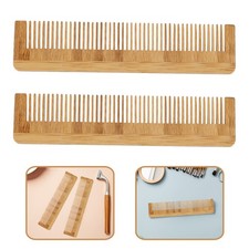 12 Pcs Disposable Bamboo Comb Wood Combs for Women Hair Brush Styling