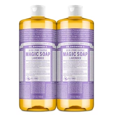 Dr. Bronner's Magic Pure Castile Liquid Soap - Lavender 4-pack 32 oz NEW!
