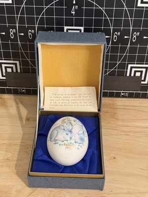 1971 Limited Edition NORITAKE Bone China EASTER EGG Bunnies Orig. Box
