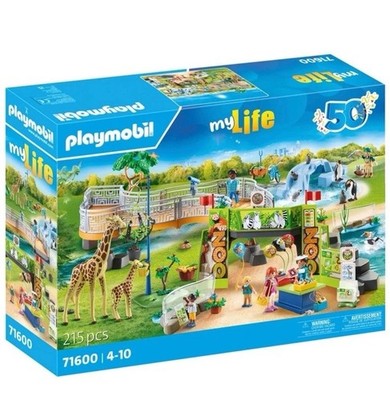 Playmobil 71600 My Life City Zoo 215-teiliges Set für Kinder, 52L x 13B x 39H cm