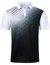 Mens Golf Shirts Short Sleeve Quick-Dry Funny Polo Shirts Performance Stretch...