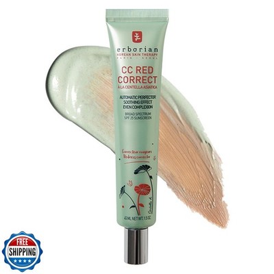 Erborian CC Red Correct - Skincare-First Green Color Corrector with Centella 