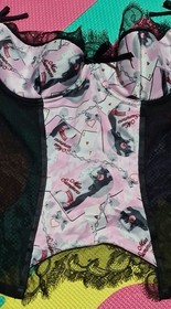 Brand New With Tags Ann Summers Sexy Corset With Lace And See Through Side &Back