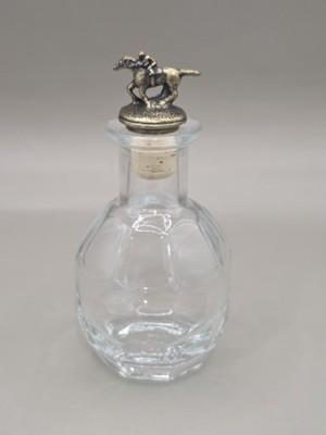 Blanton's Bourbon Empty Miniature Bottle With Brass Horse Jockey Stopper