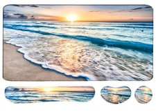 4 In 1 Large Gaming Mouse Pad Keyboard Wrist Rest Support Set Desk Mat Beach