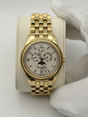 Patek Philippe 5146/1J-001 Annual Calendar Moonphase 18K Yellow Gold Full Set