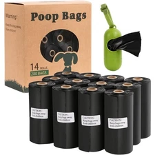 Leak Proof Dog Poop Bags 280 Count Roll with Dispenser Thick Pet Waste Bags for