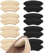 8 Pairs Heel Pads for Shoes Heel Grips Liner, Soft Heel Cushion Pads Heel Insert