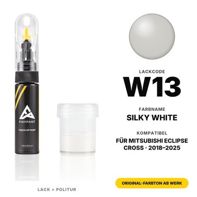 Lackstift Für Mitsubishi Eclipse Cross W13 Silky White Kit Originalfarbe