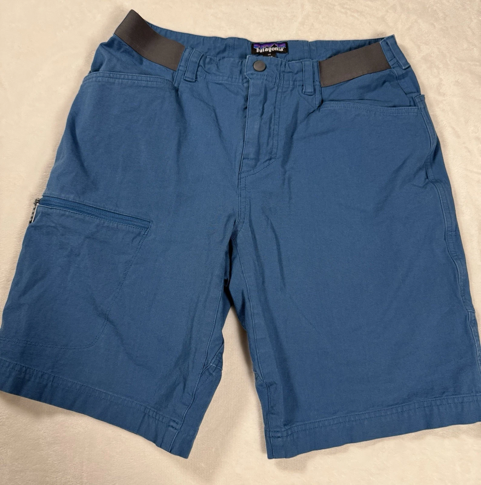 Patagonia Mens Shorts Size 30 Blue Hiking Outdoor Stretch Casual Pockets
