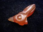 Old Nephrite Jade Stone Carved HongShan Culture Long Beak Bird #02122503 — photo 5