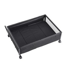 2/1PCS Metal Underbed Storage Box with Lid & Wheels Bedding Drawers