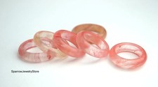 Pink tourmaline ring Solid stone wedding ring Handmade stone jewelry Gift idea