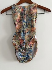 Foxy s Gymnastics Leotard Size 10/ CL Multicolor With An Open Back