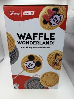 Disney Dash Multimaker Mini Waffle Maker Mickey & Friends 4 Plates NEW