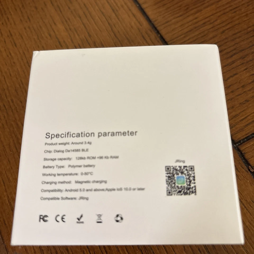 JRing Smart Ring Herzfrequenzmessgerät Blutdrucktracker Größe 13 - Bild 2 von 4