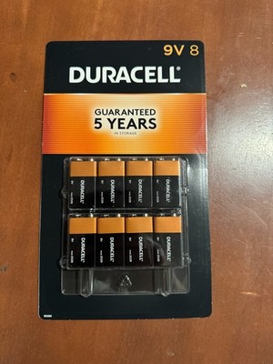 Duracell Coppertop 9V Batteries 9 Volt - 8 Pack NEW  exp 3/29