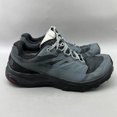 Salomon Outline GTX Trail Shoes Women Size 7 Gray Gore-Tex Waterproof Sneakers