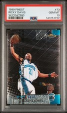 1999 FINEST W/COATING #73 RICKY DAVIS PSA 10