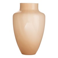 INNA-Glas Blumenvase Zarito, Beige, 30Cm, Ø21Cm