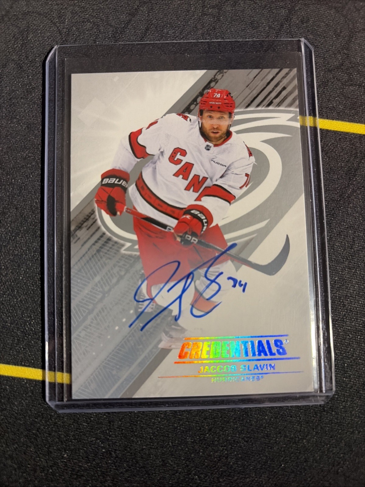 2024-25 Upper Deck Credentials Auto Jaccob Slavin #74 Auto JP