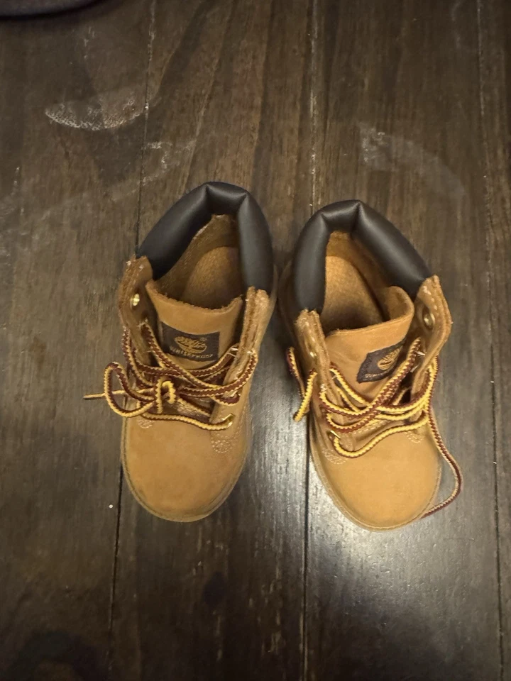 Timberland Botas Niño 6 Marrón Trigo Nubuck 6" Clásico Impermeable 12809 Foto 3 de 4