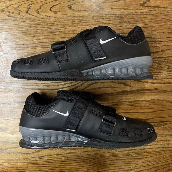 Nike Romaleos 2 Power / Weight Lifting Shoes - Black Leather - Size 18 - 7627010 image 2