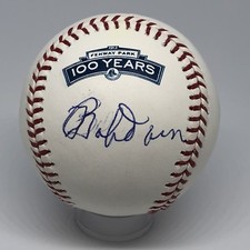 Bobby Doerr signed Rawlings Fenway Park baseball JSA Red Sox HOF logo A111