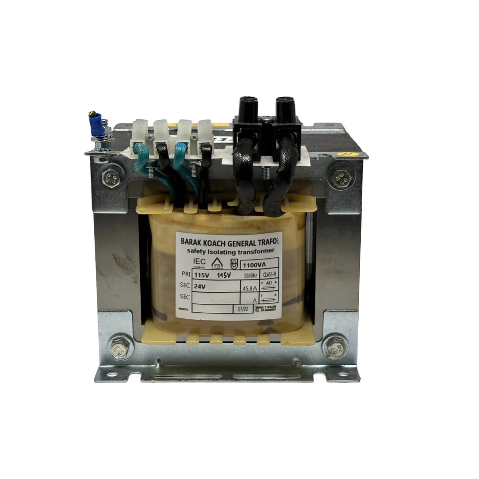 Autotransformador Barak Koach 1100 VA Primario 115V 50-60 Hz Secundario 24 V Foto 4 de 4