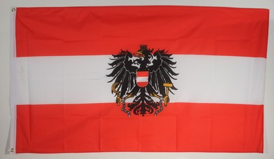 Polen mit Wappen Flagge 250x 150 cm wetterfest Fahne Ösen Außen große Hissflagge