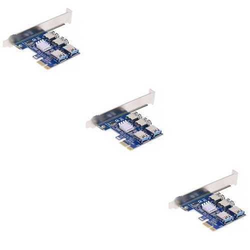 3 Pack PCI-E-Erweiterungskarte Riser-Adapter Expansionskarte Express