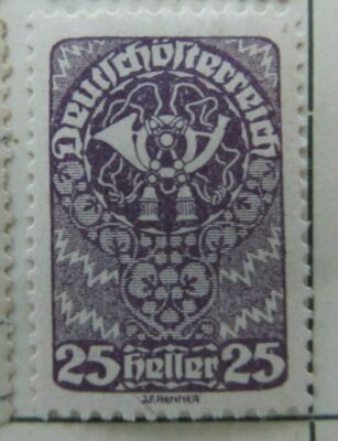 Deutsch Österreich 1919-20 25h fein gebraucht A16P31F341